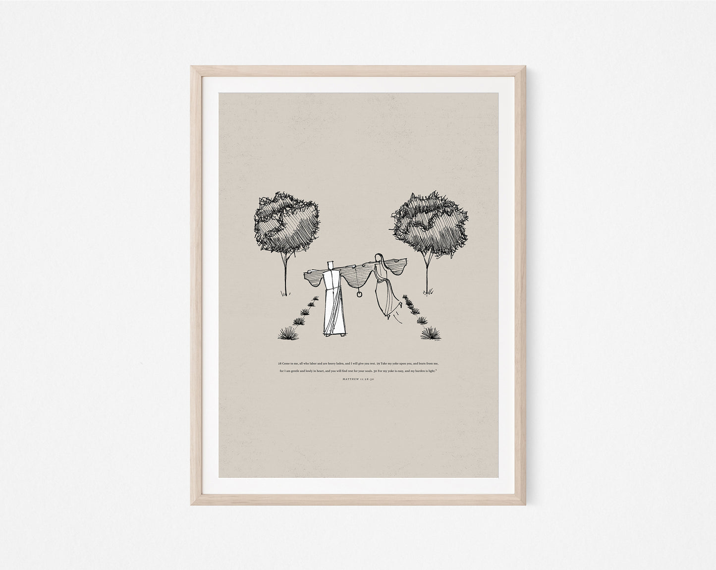 My Yoke is Easy and My Burden is Light - Digital Print