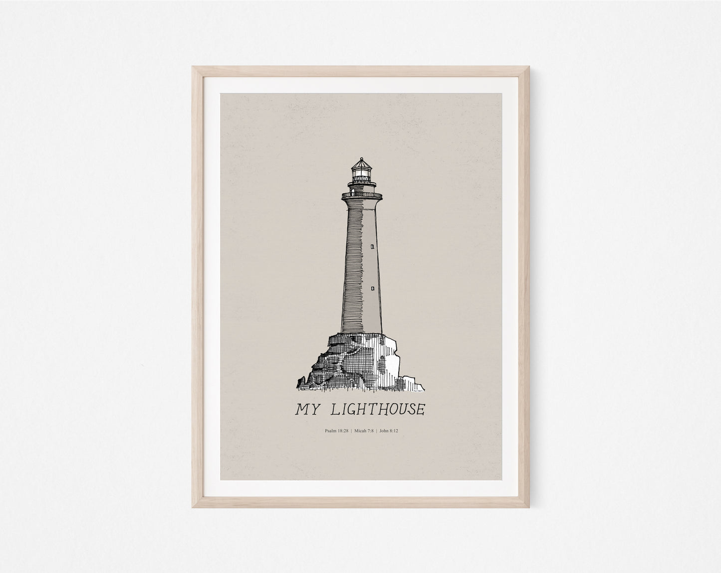 My Lighthouse - I AM the Light of the World - Digital Print