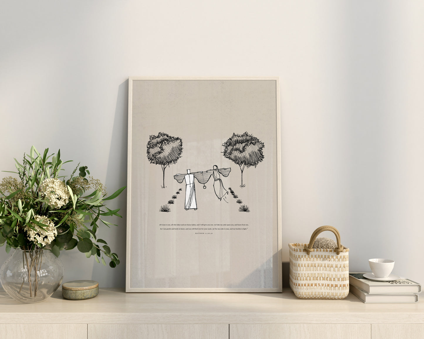 My Yoke is Easy and My Burden is Light - Digital Print