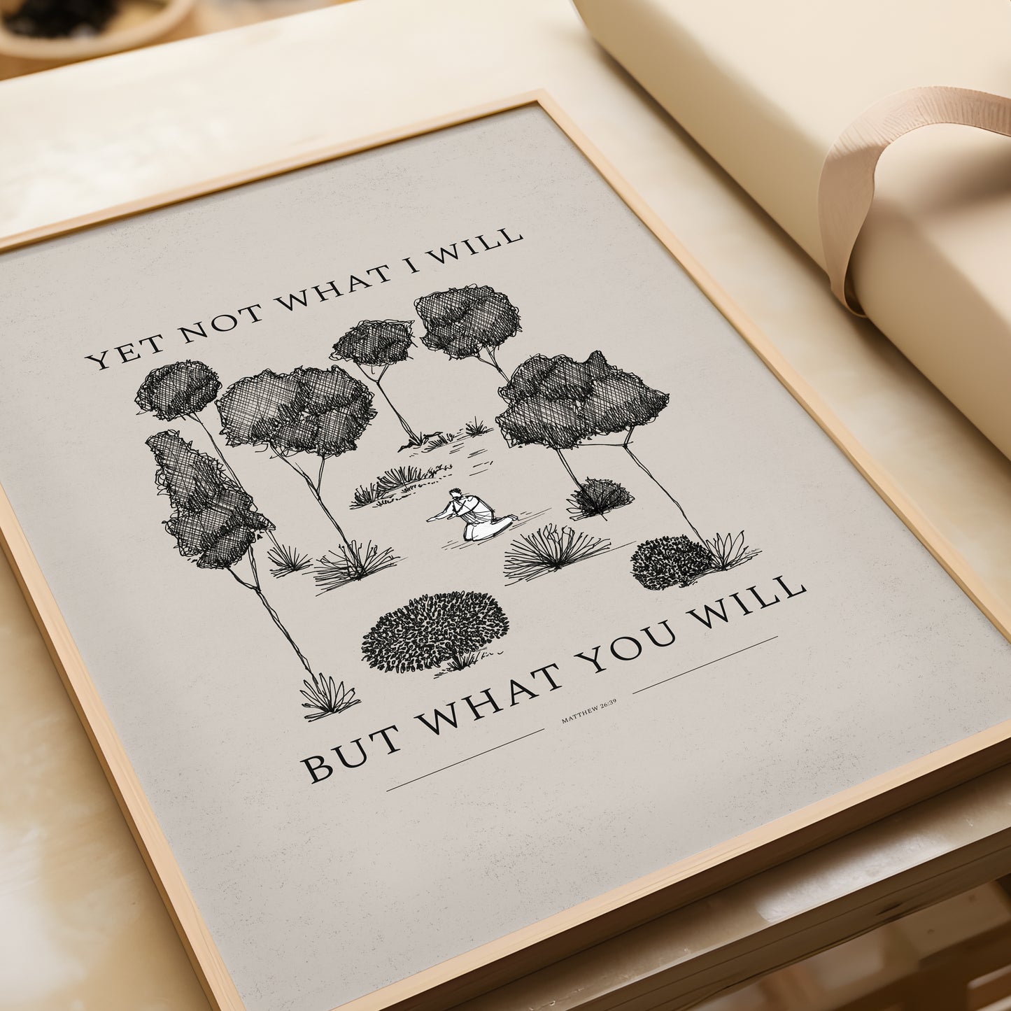 Not What I Will But What You Will, Garden of Gethsemane - Digital Print