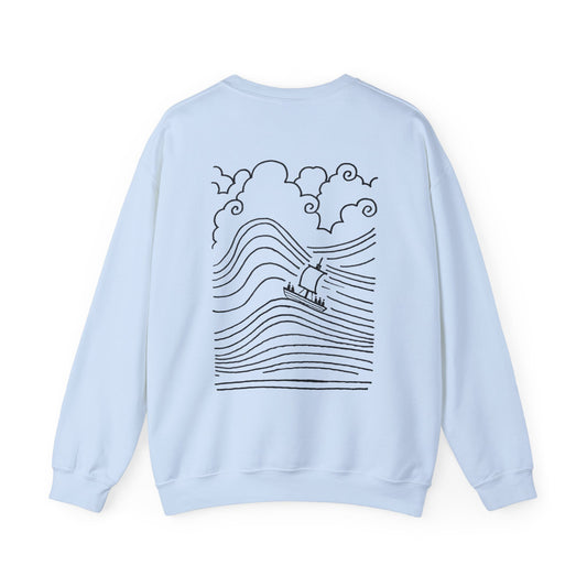 Jesus Calms Storm - Unisex Heavy Blend™ Crewneck Sweatshirt