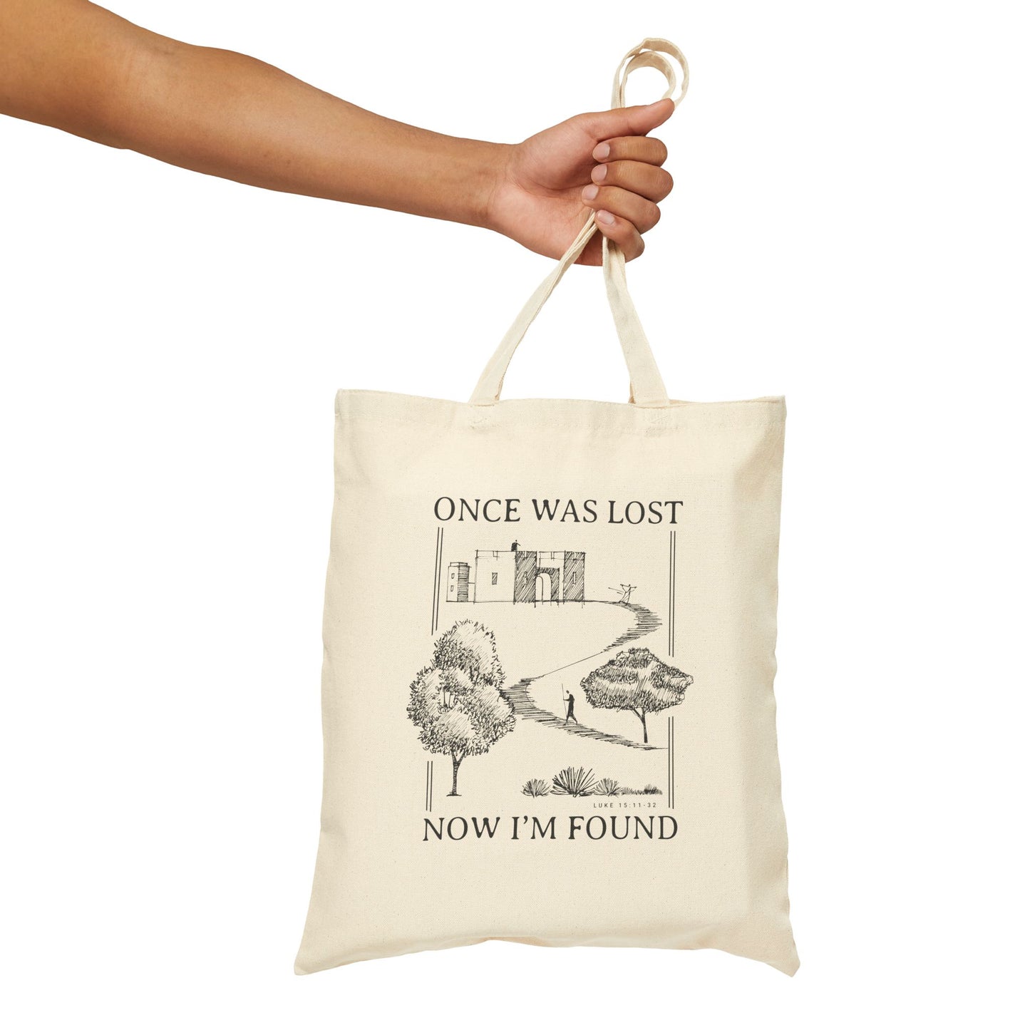 Prodigal Son Lost Now I'm Found - Cotton Canvas Tote Bag - One Side