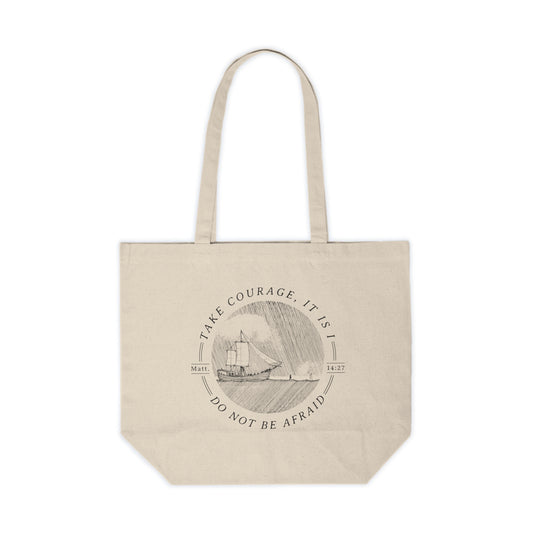 Walk on Water Take Courage - Shopping Canvas Tote Bag - One Side