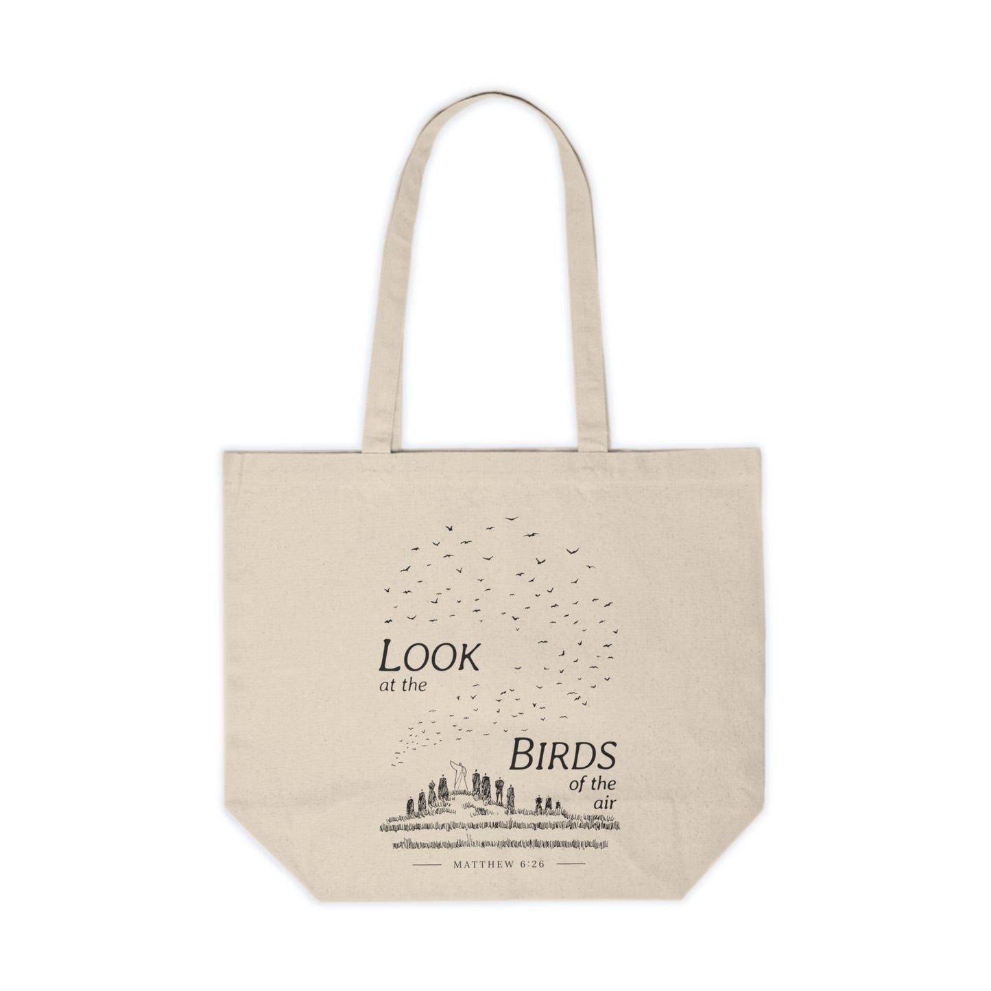 Look at the Birds - Shopping Canvas Tote Bag - One Side