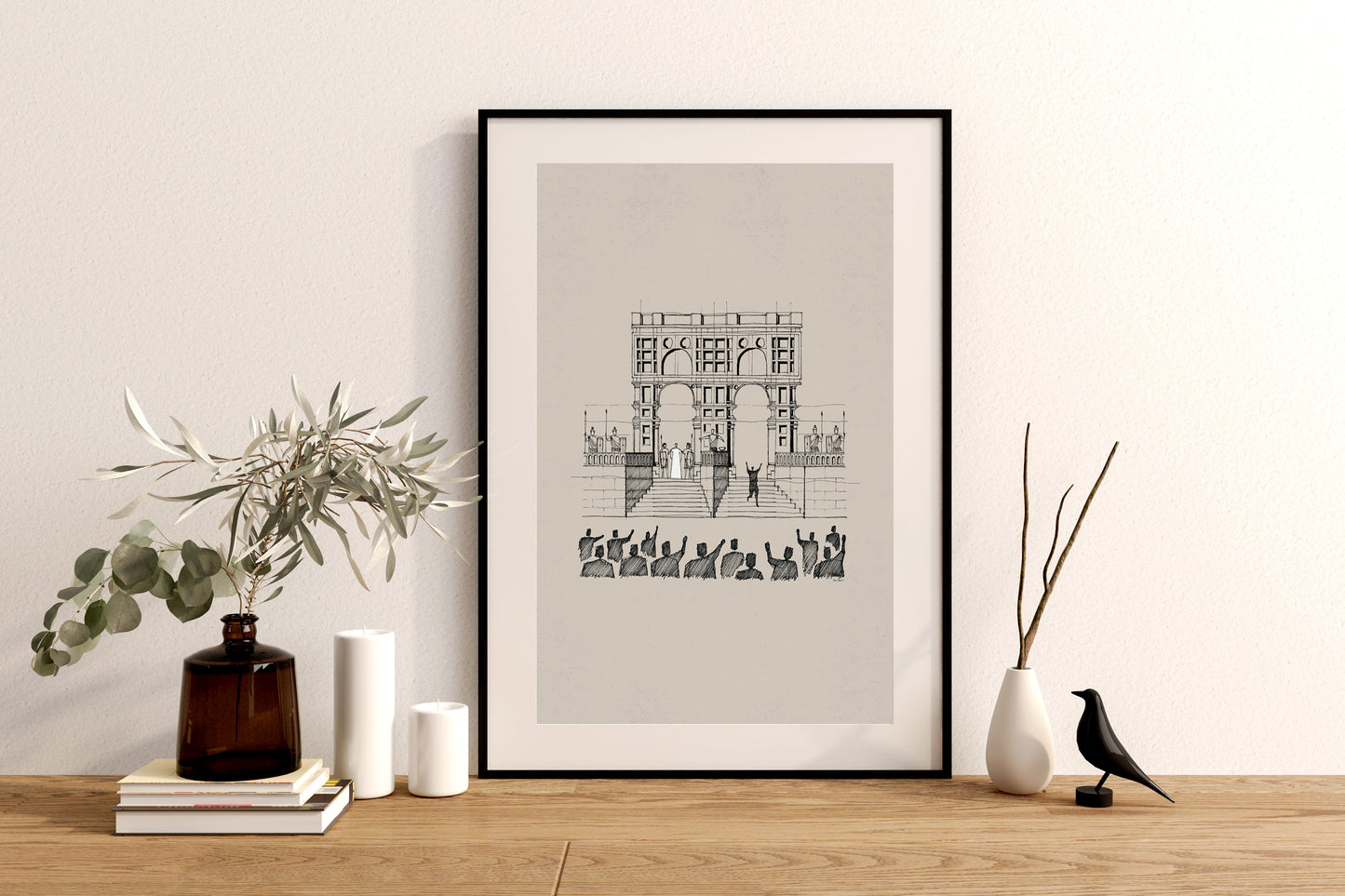 Jesus and Barabbas before Pilate - Digital Print