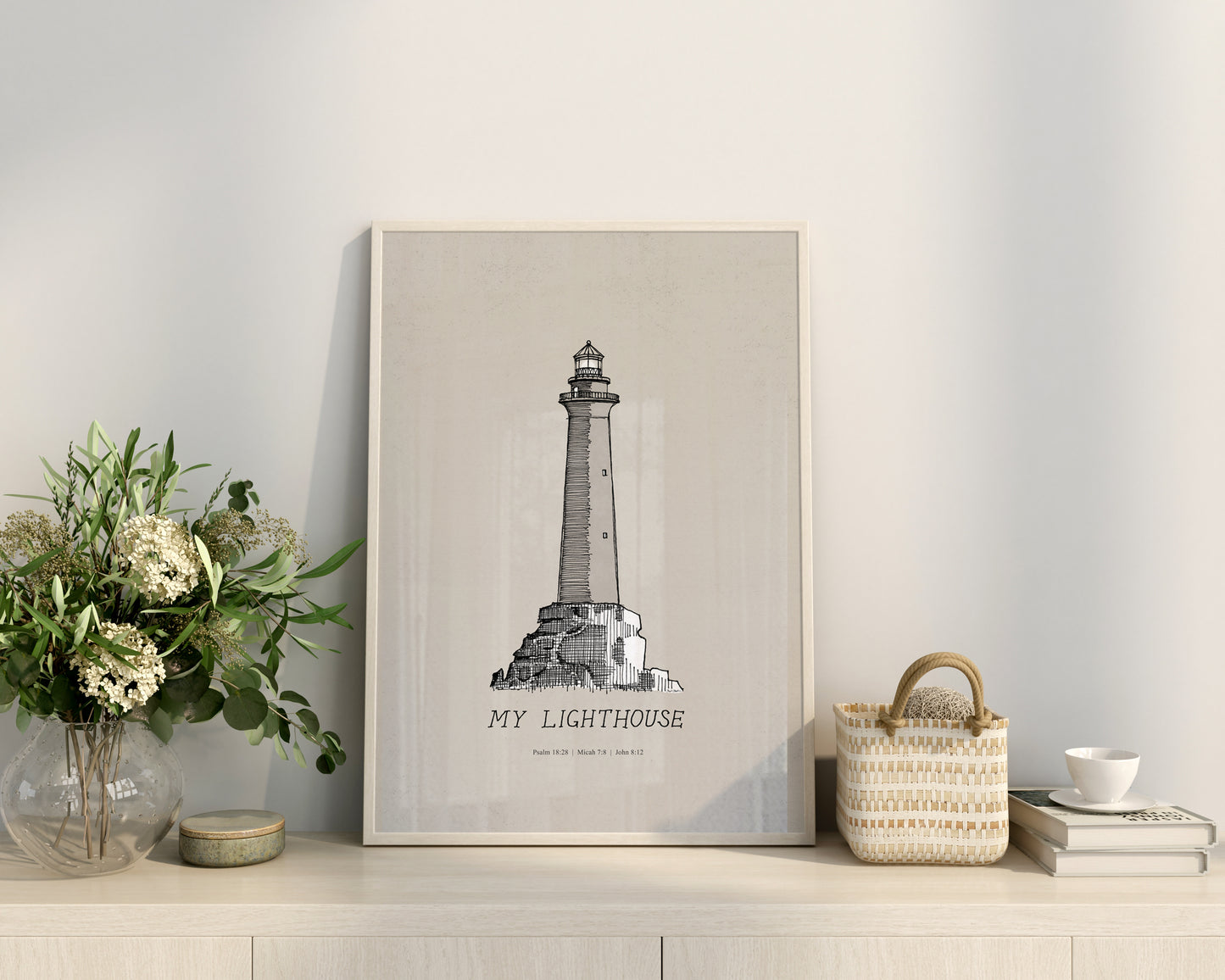 My Lighthouse - I AM the Light of the World - Digital Print