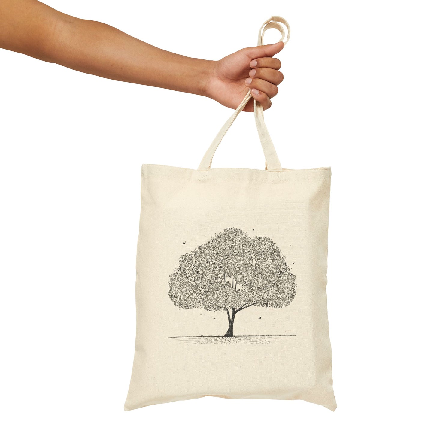 Mustard Seed Kingdom of God - Cotton Canvas Tote Bag - One Side