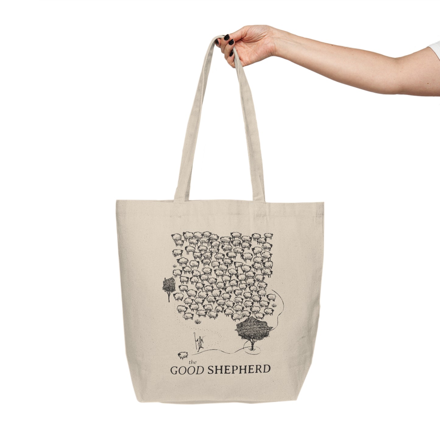 Leaves the 99 - Good Shepherd - Shopping Canvas Tote Bag - One Side