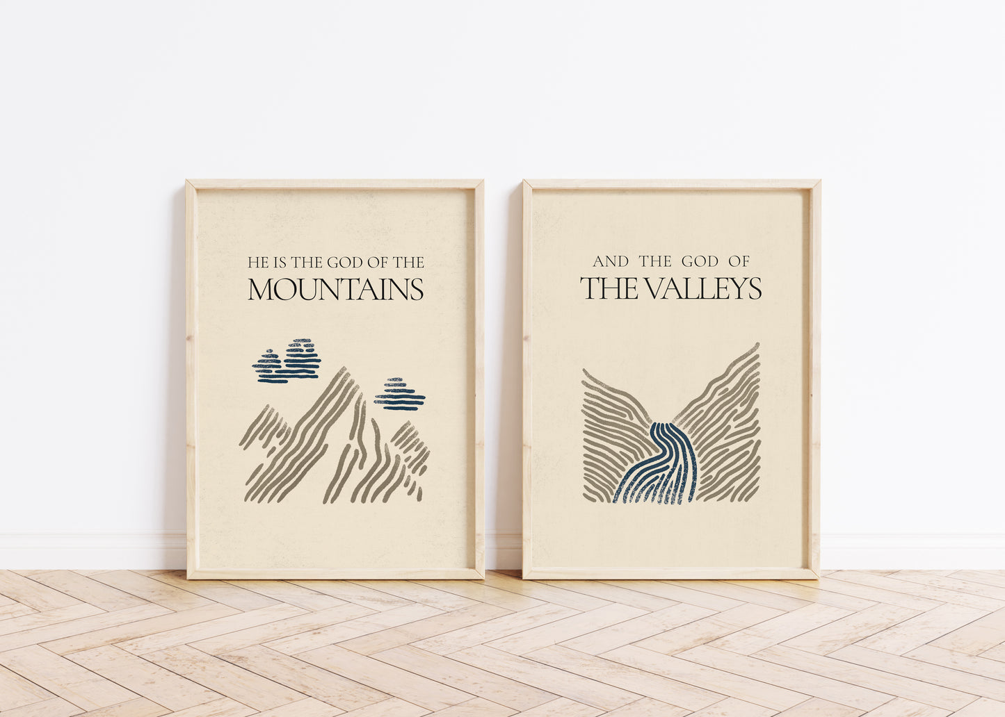 God of Mountains and Valleys Set - Digital Print