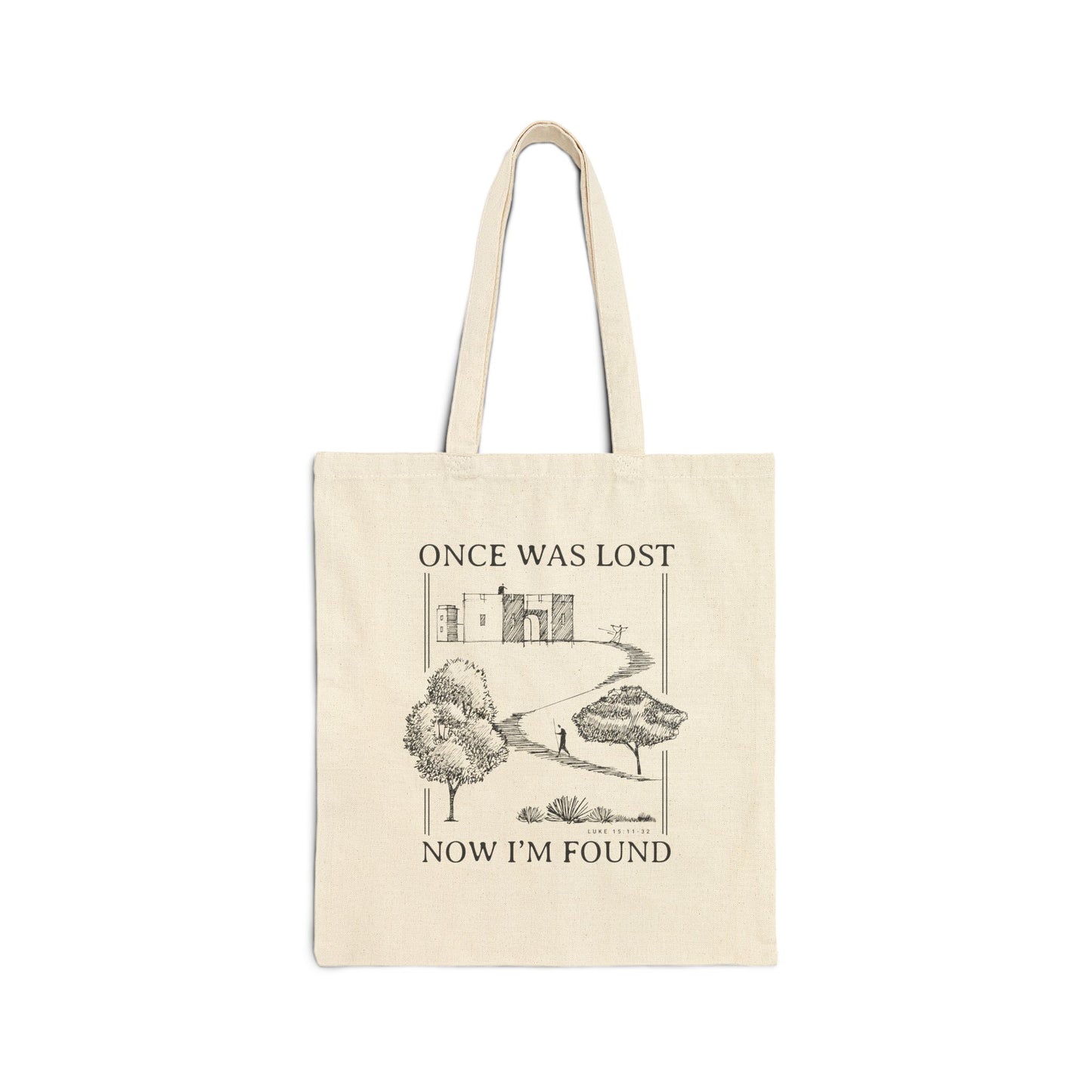 Prodigal Son Lost Now I'm Found - Cotton Canvas Tote Bag - One Side