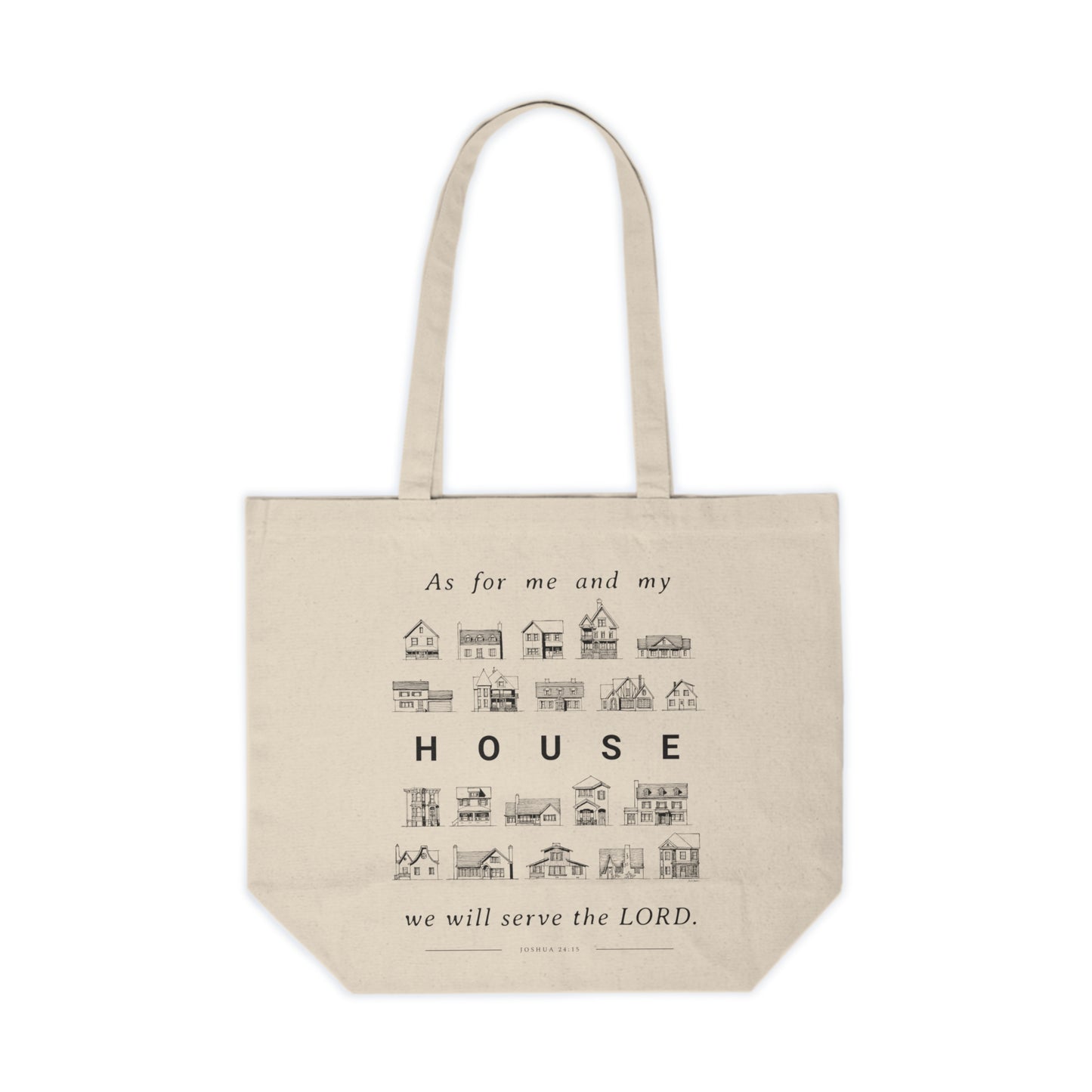 As For Me and My House - Shopping Canvas Tote Bag - One Side