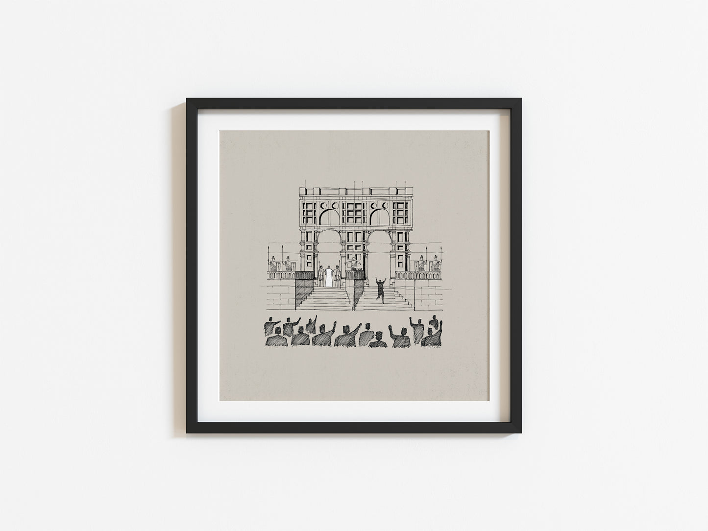 Jesus and Barabbas before Pilate - Digital Print