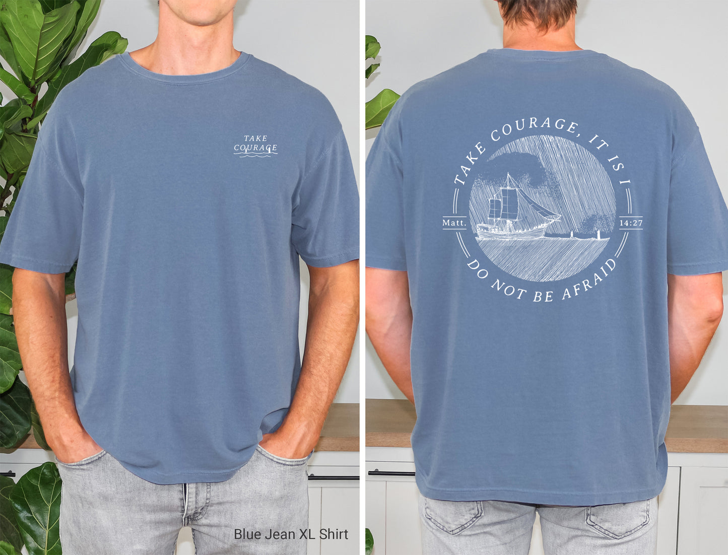 Walk on Water Take Courage - Unisex Garment-Dyed T-shirt - Comfort Colors®