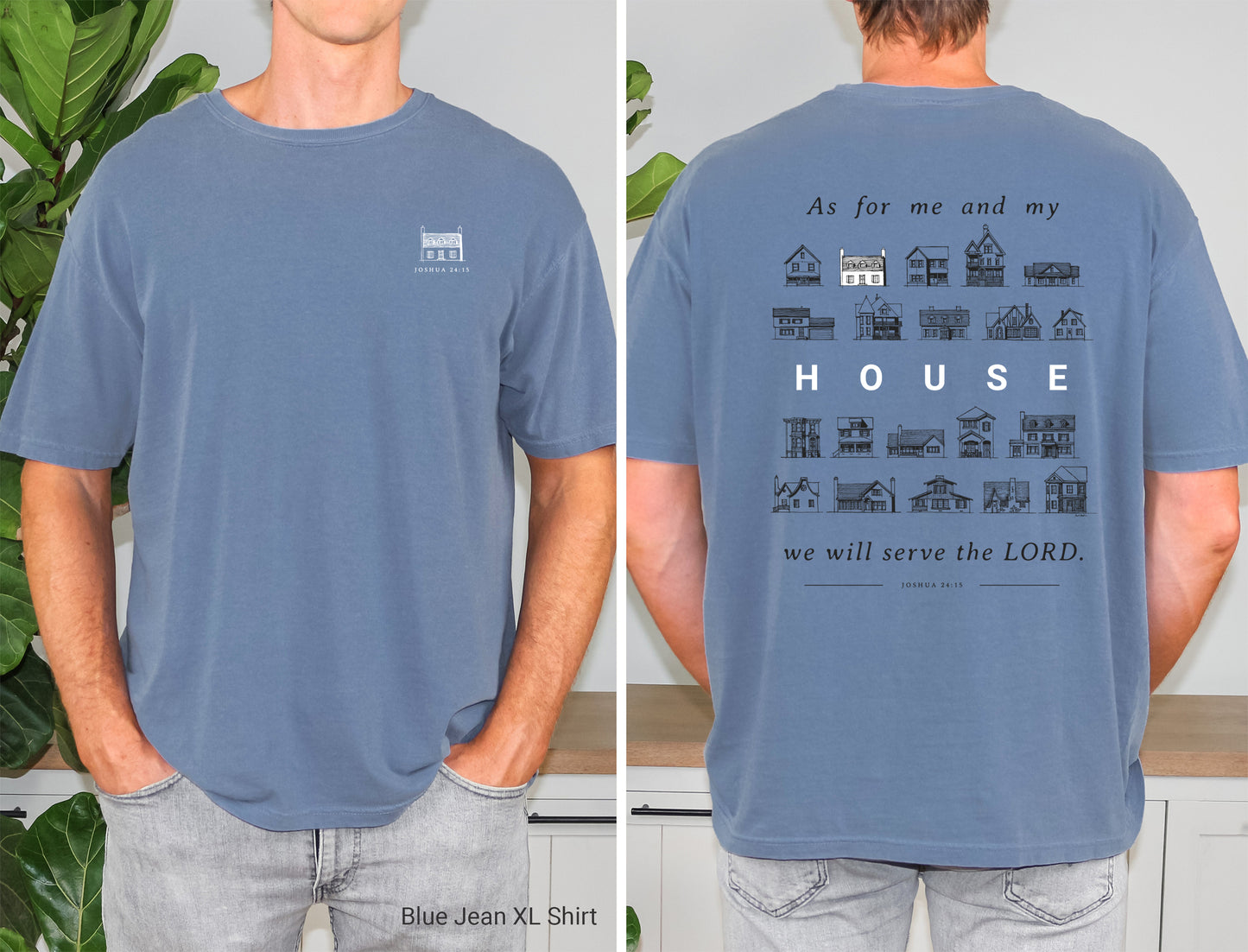 As For Me and My House Joshua 24:15 - Unisex Garment-Dyed T-shirt - Comfort Colors®