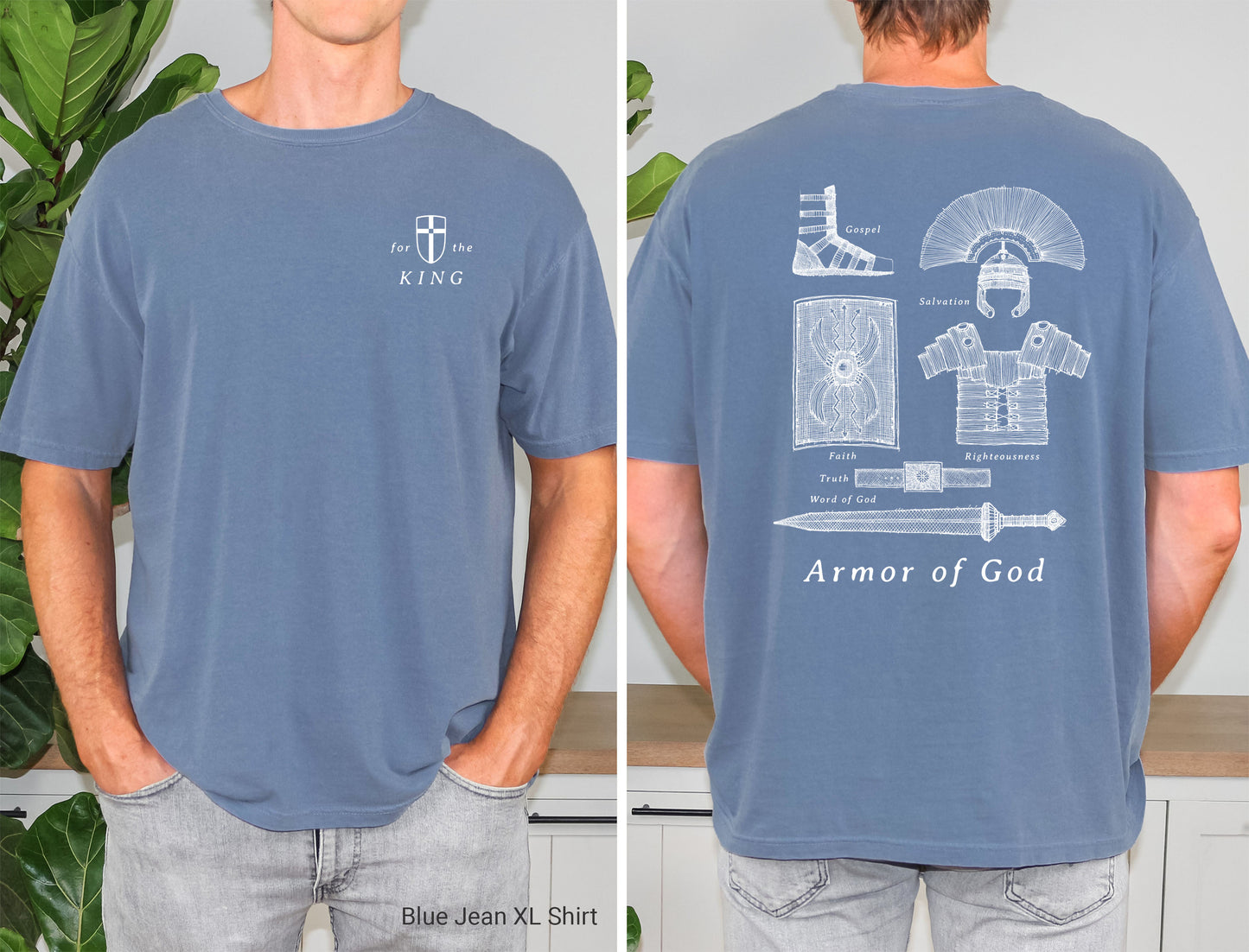 Armor of God, For the King - Unisex Garment-Dyed T-shirt - Comfort Colors®