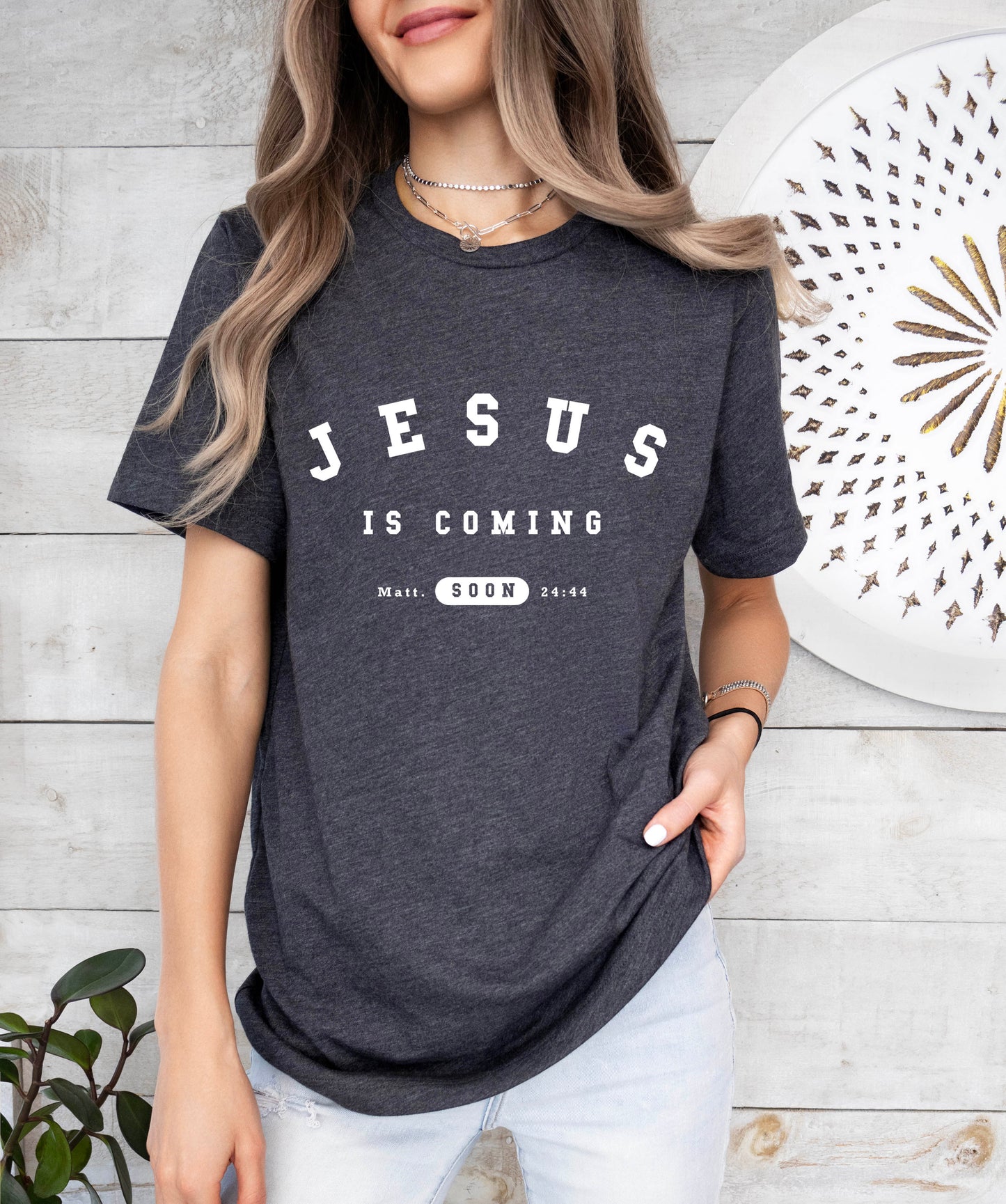 Jesus is Coming Soon - Unisex Jersey Short Sleeve Tee - Bella Canvas 3001