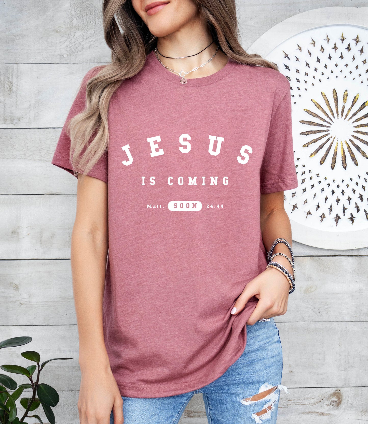 Jesus is Coming Soon - Unisex Jersey Short Sleeve Tee - Bella Canvas 3001