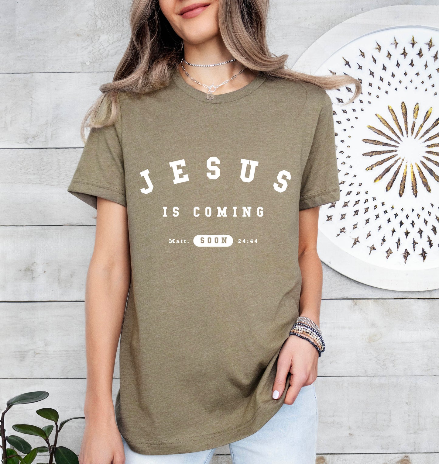 Jesus is Coming Soon - Unisex Jersey Short Sleeve Tee - Bella Canvas 3001