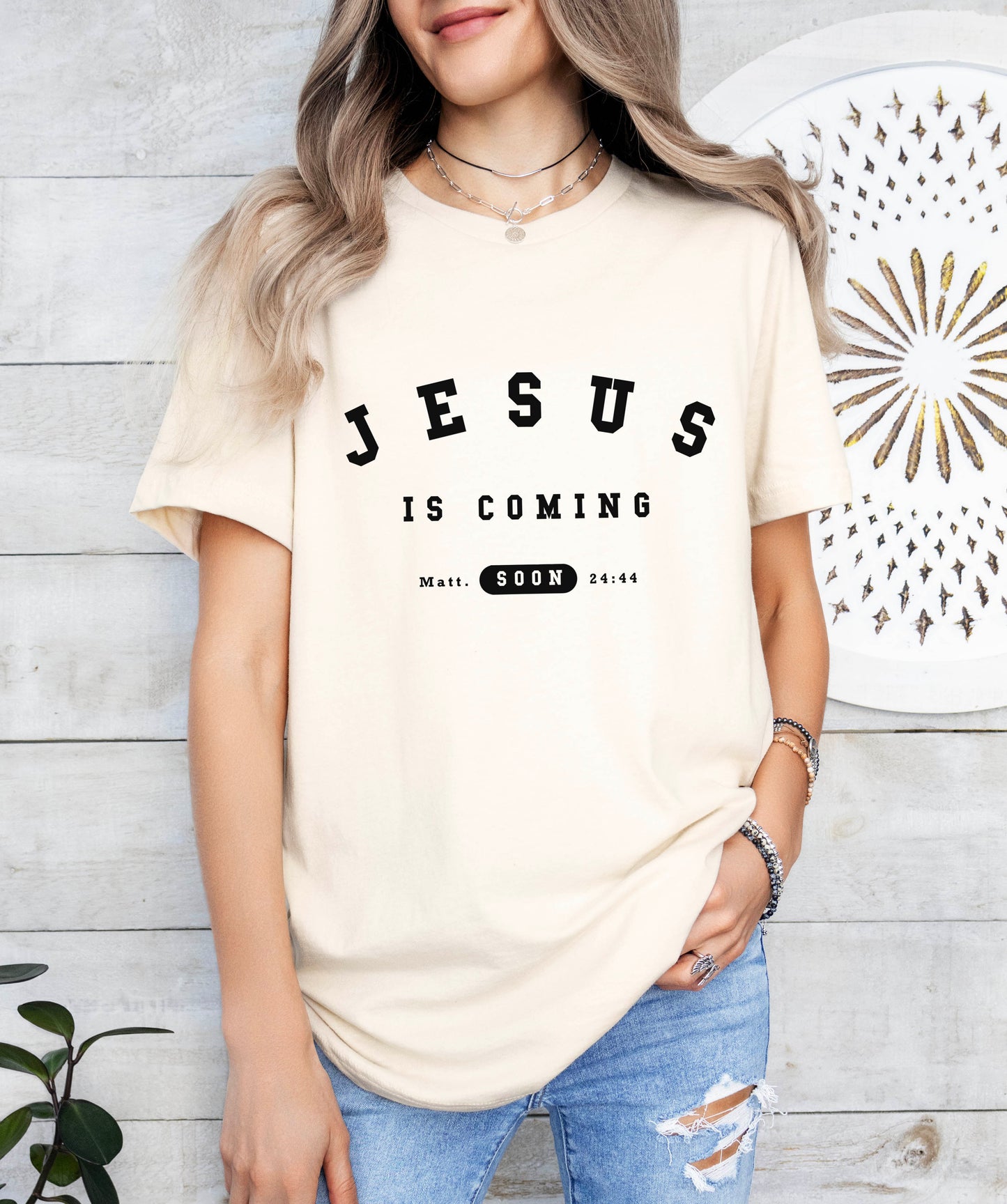 Jesus is Coming Soon - Unisex Jersey Short Sleeve Tee - Bella Canvas 3001