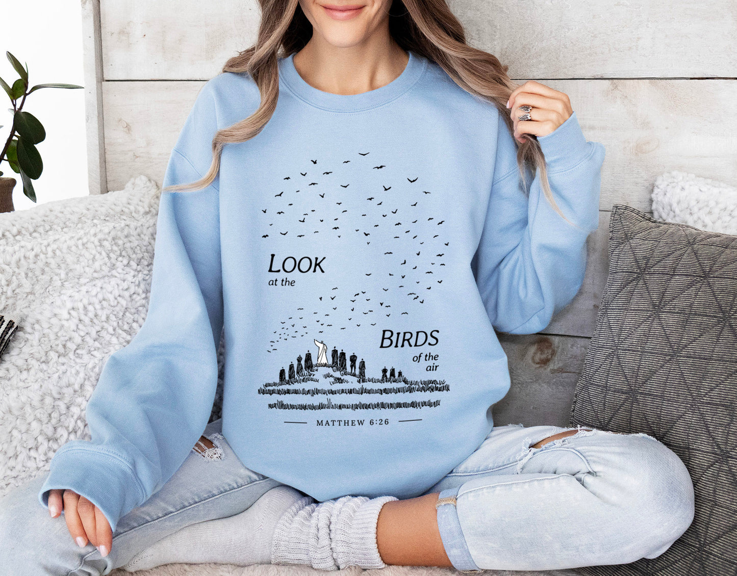 Look at the Birds - Unisex Heavy Blend™ Crewneck Sweatshirt