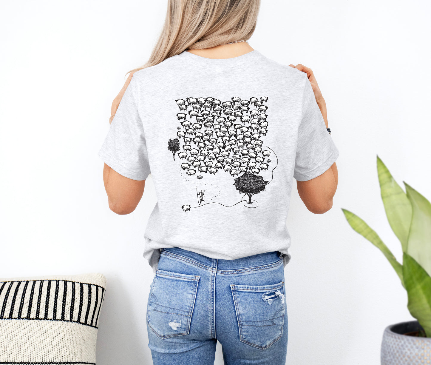 Leaves the 99 Sheep - Unisex Jersey Short Sleeve Tee - Bella Canvas 3001