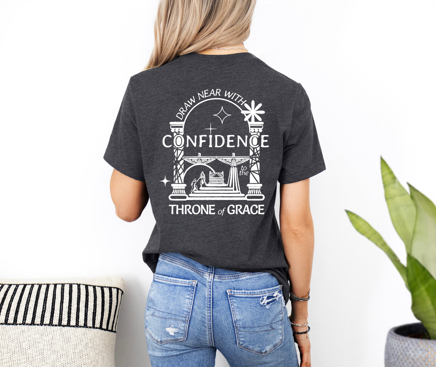 Draw Near With Confidence to the Throne of Grace  - Unisex Jersey Short Sleeve Tee - Bella Canvas 3001