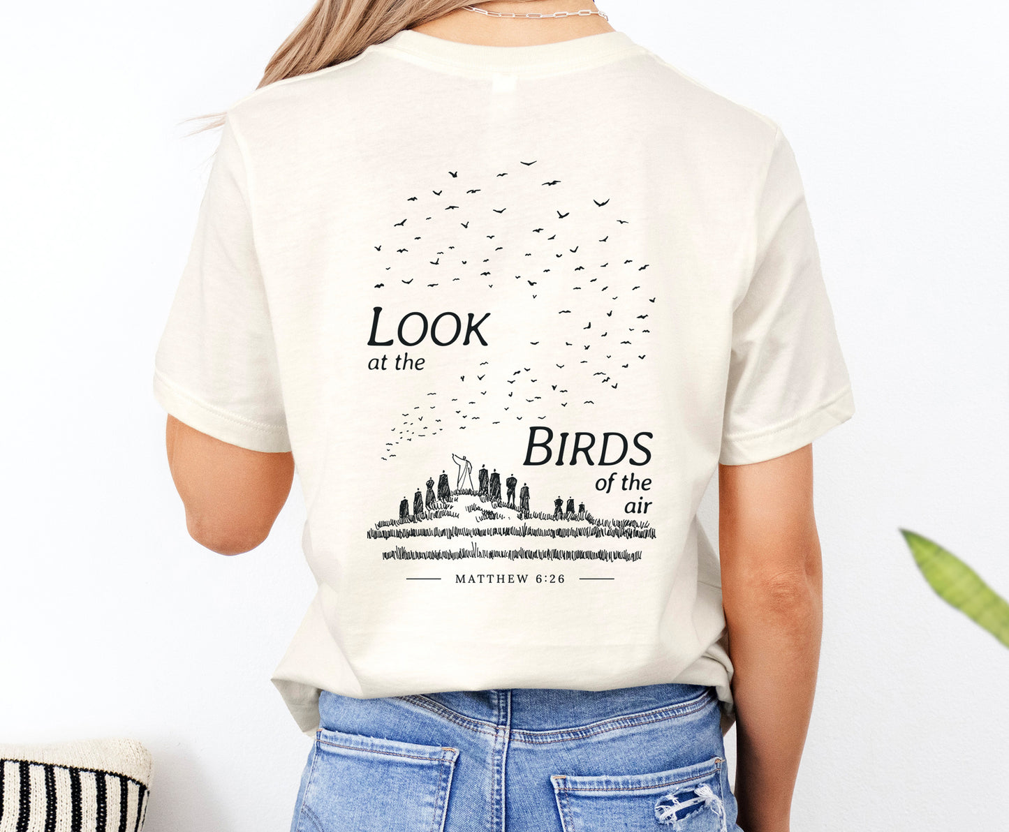 Look at the Birds of the Air - Unisex Jersey Short Sleeve Tee - Bella Canvas 3001