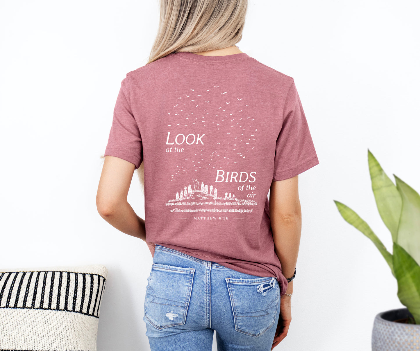 Look at the Birds of the Air - Unisex Jersey Short Sleeve Tee - Bella Canvas 3001