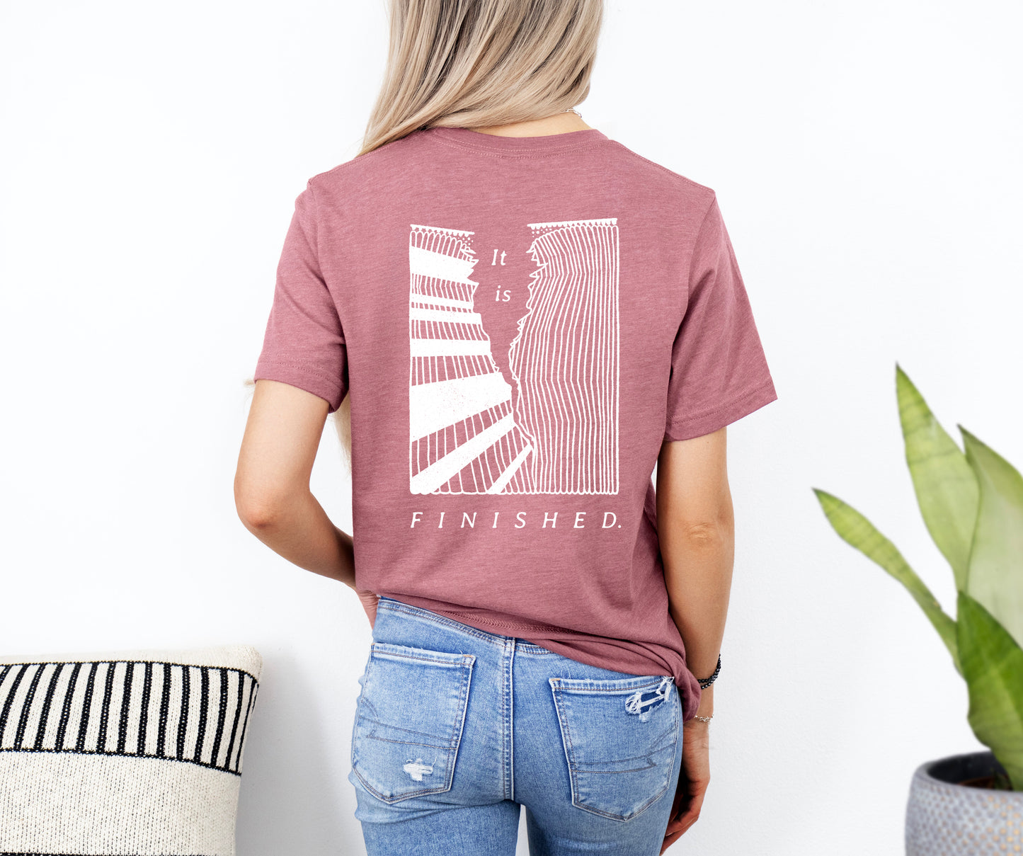 It Is Finished Veil is Torn - Unisex Jersey Short Sleeve Tee - Bella Canvas 3001