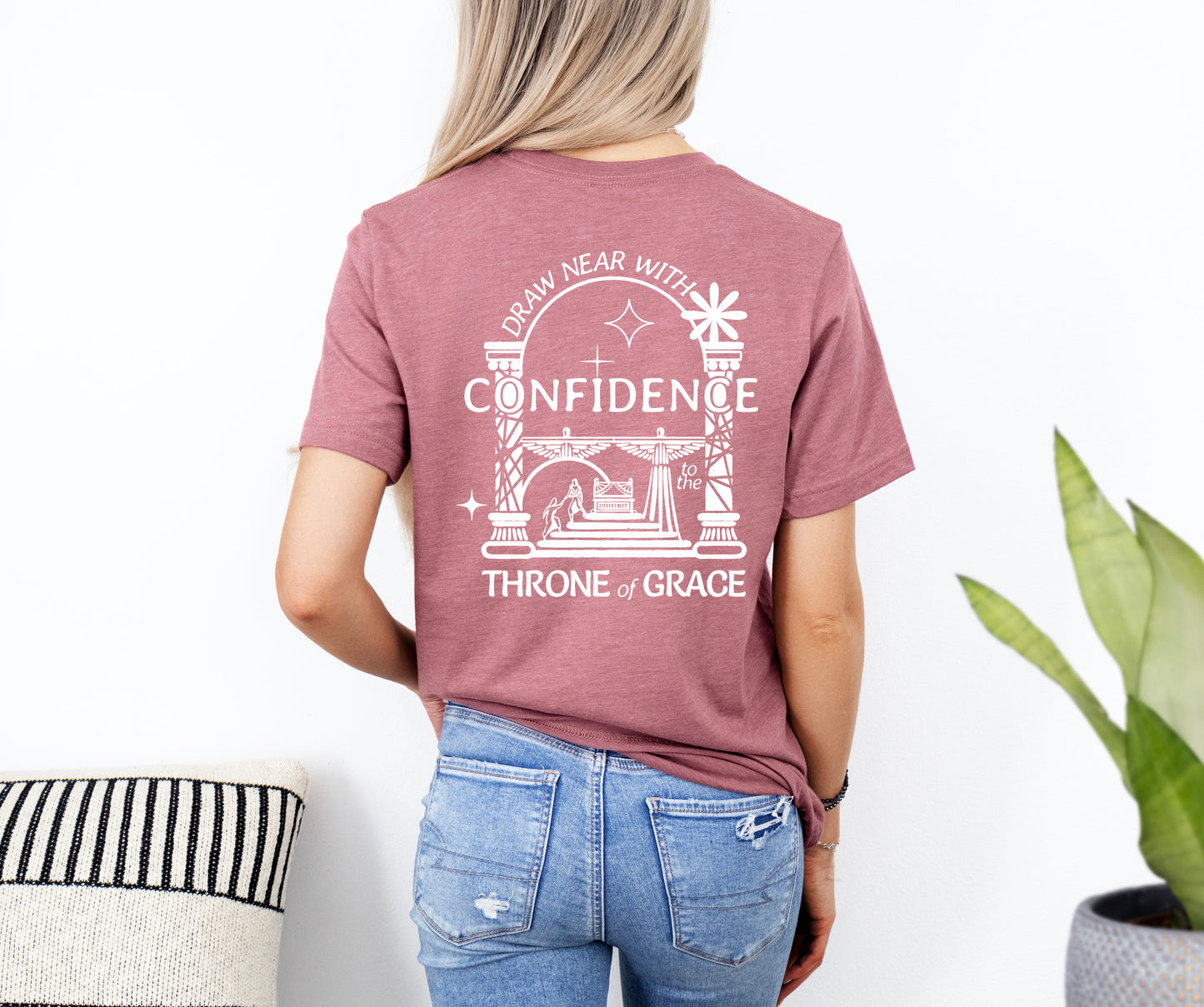 Draw Near With Confidence to the Throne of Grace  - Unisex Jersey Short Sleeve Tee - Bella Canvas 3001