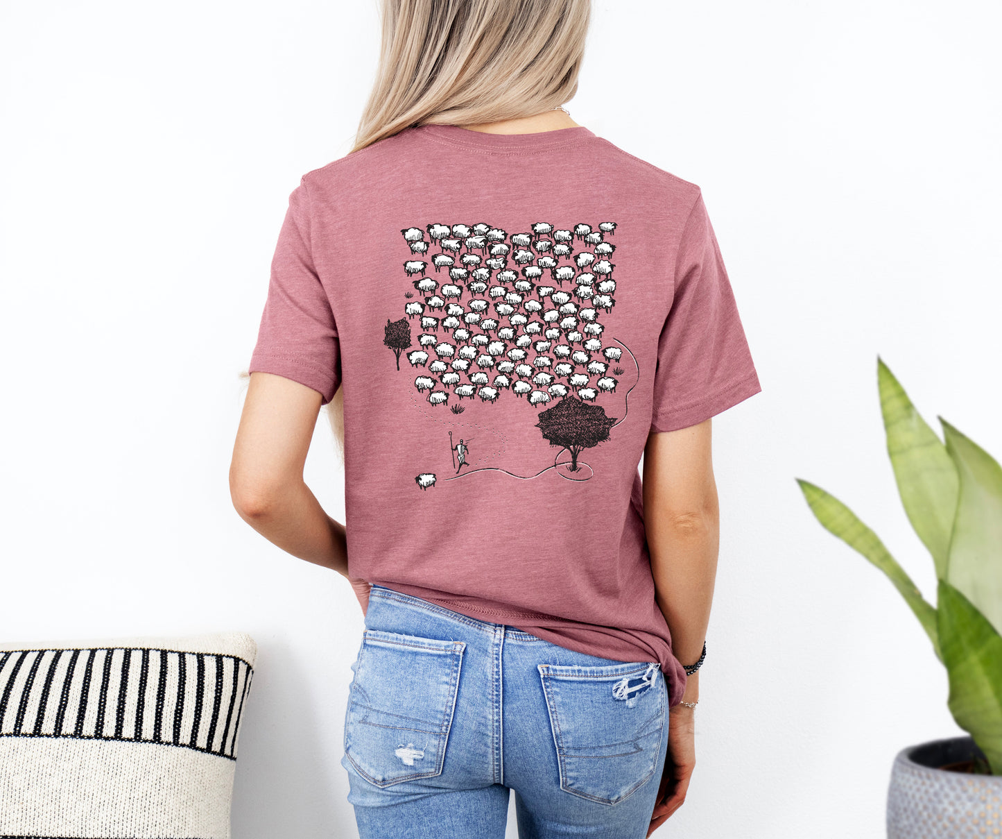 Leaves the 99 Sheep - Unisex Jersey Short Sleeve Tee - Bella Canvas 3001