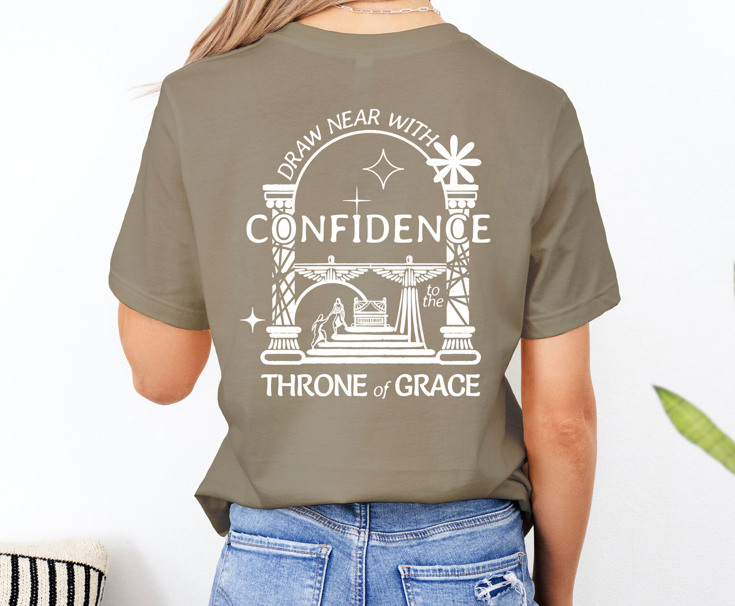 Draw Near With Confidence to the Throne of Grace  - Unisex Jersey Short Sleeve Tee - Bella Canvas 3001