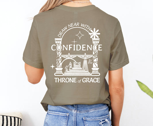 Draw Near With Confidence to the Throne of Grace  - Unisex Jersey Short Sleeve Tee - Bella Canvas 3001