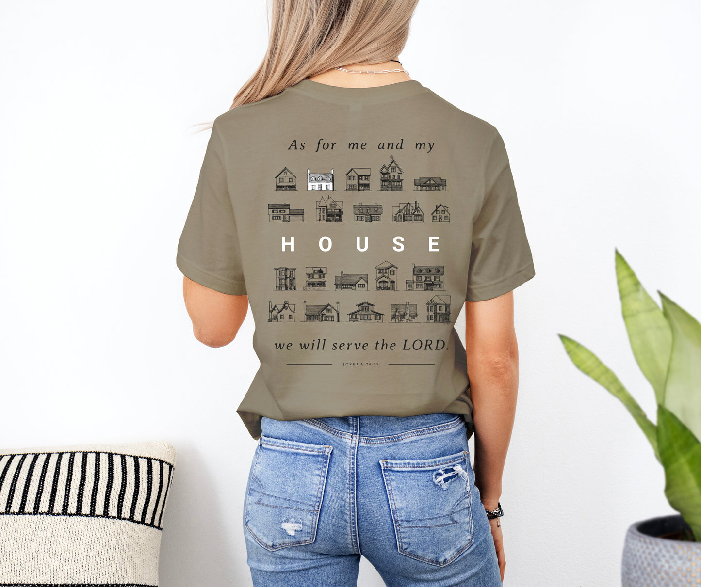 As For Me and My House Joshua 24:15 - Unisex Jersey Short Sleeve Tee - Bella Canvas 3001
