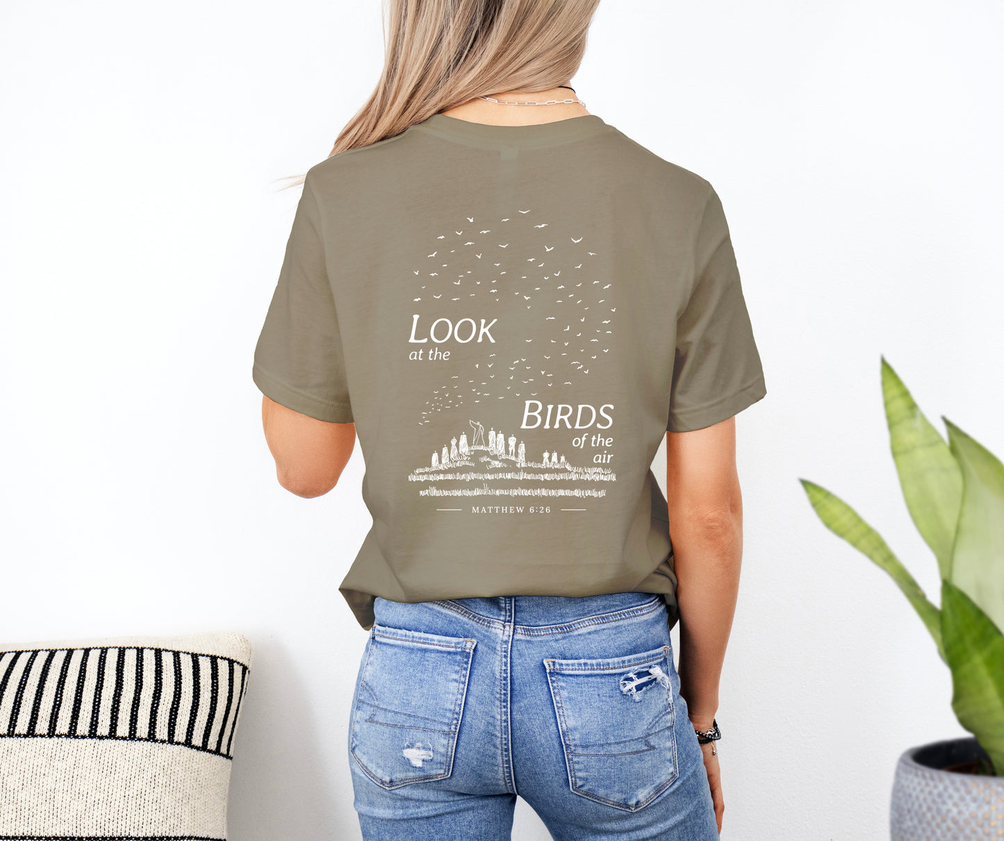 Look at the Birds of the Air - Unisex Jersey Short Sleeve Tee - Bella Canvas 3001