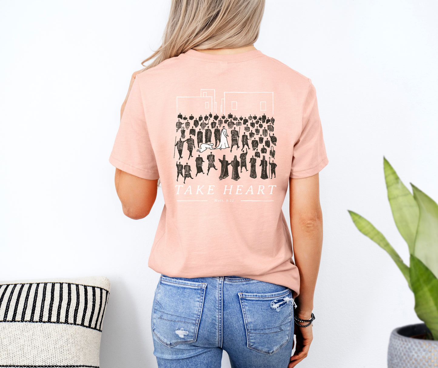Take Heart - Unisex Jersey Short Sleeve Tee - Bella Canvas 3001