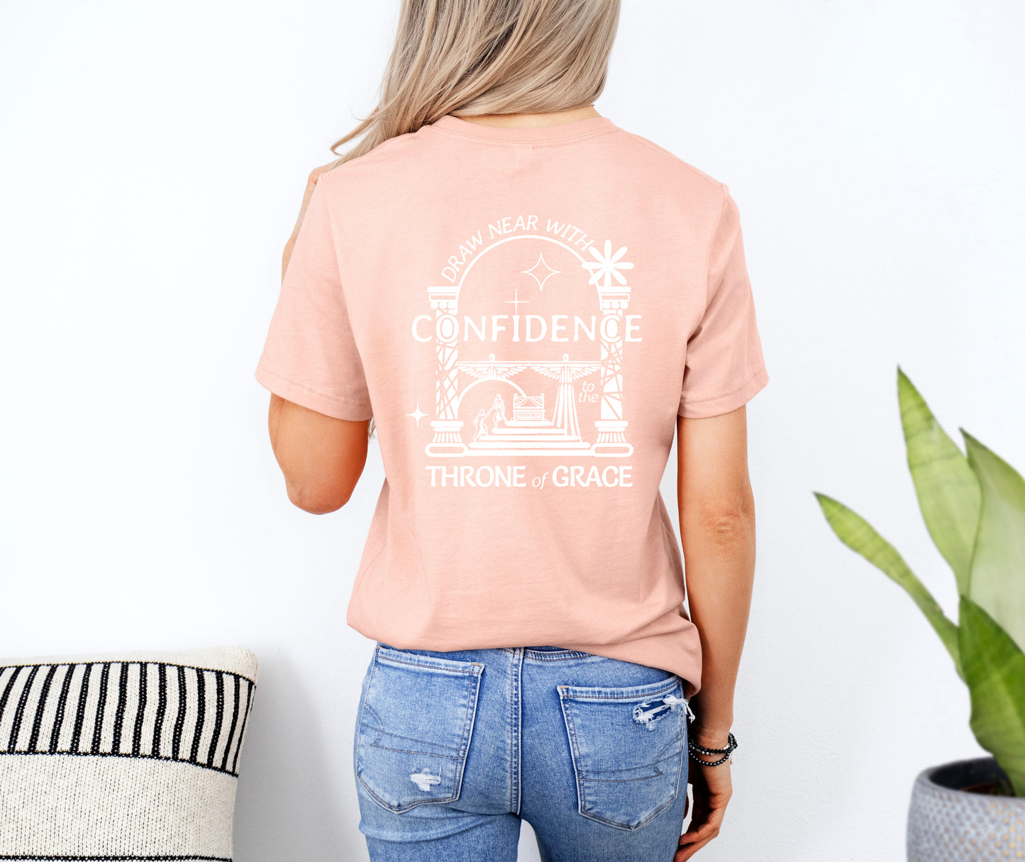 Draw Near With Confidence to the Throne of Grace  - Unisex Jersey Short Sleeve Tee - Bella Canvas 3001