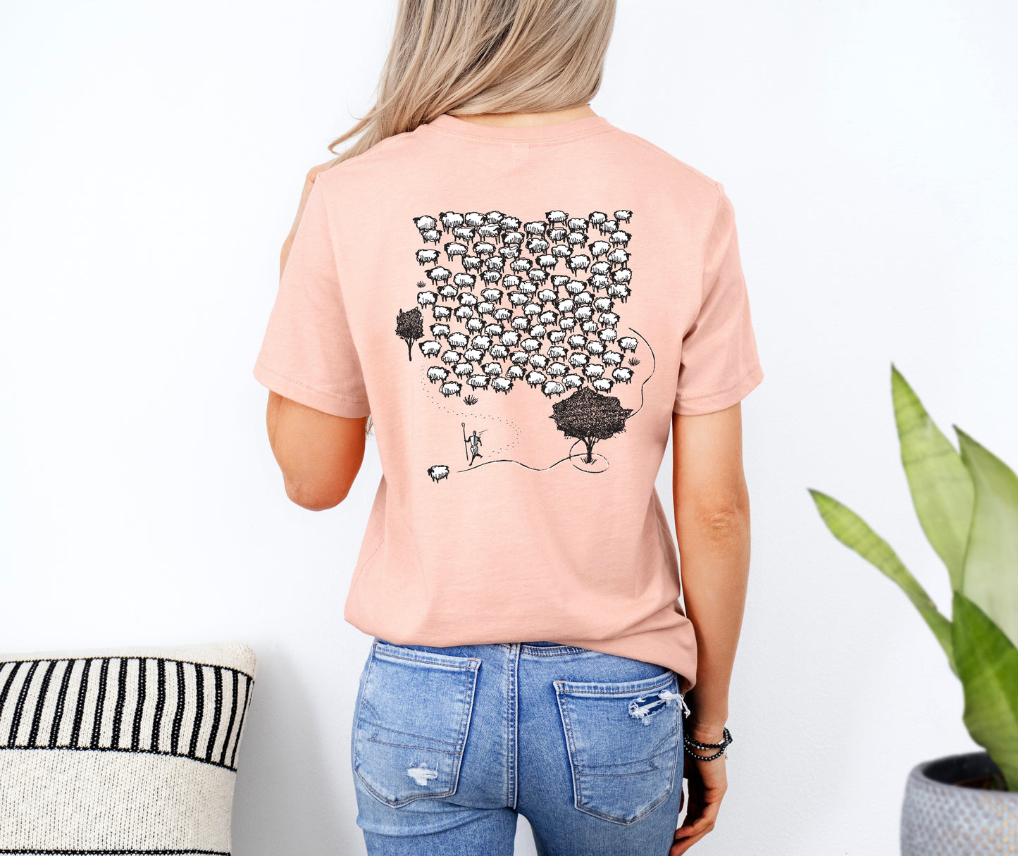 Leaves the 99 Sheep - Unisex Jersey Short Sleeve Tee - Bella Canvas 3001