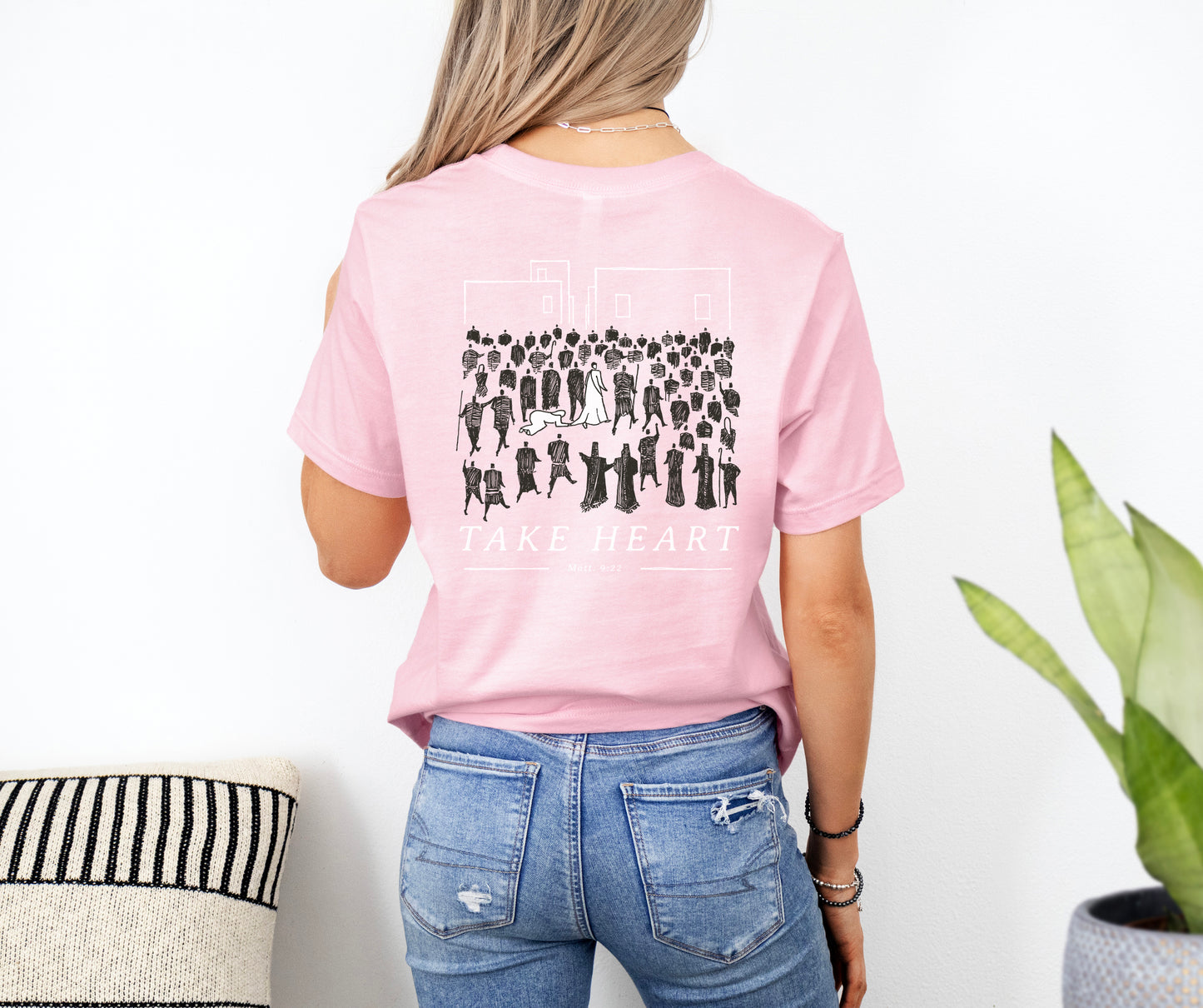 Take Heart - Unisex Jersey Short Sleeve Tee - Bella Canvas 3001