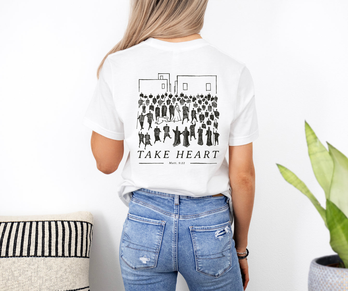 Take Heart - Unisex Jersey Short Sleeve Tee - Bella Canvas 3001