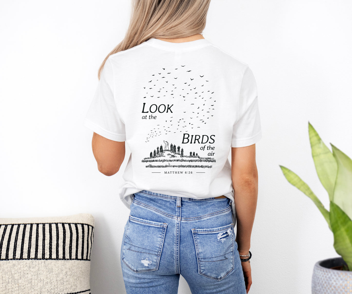 Look at the Birds of the Air - Unisex Jersey Short Sleeve Tee - Bella Canvas 3001