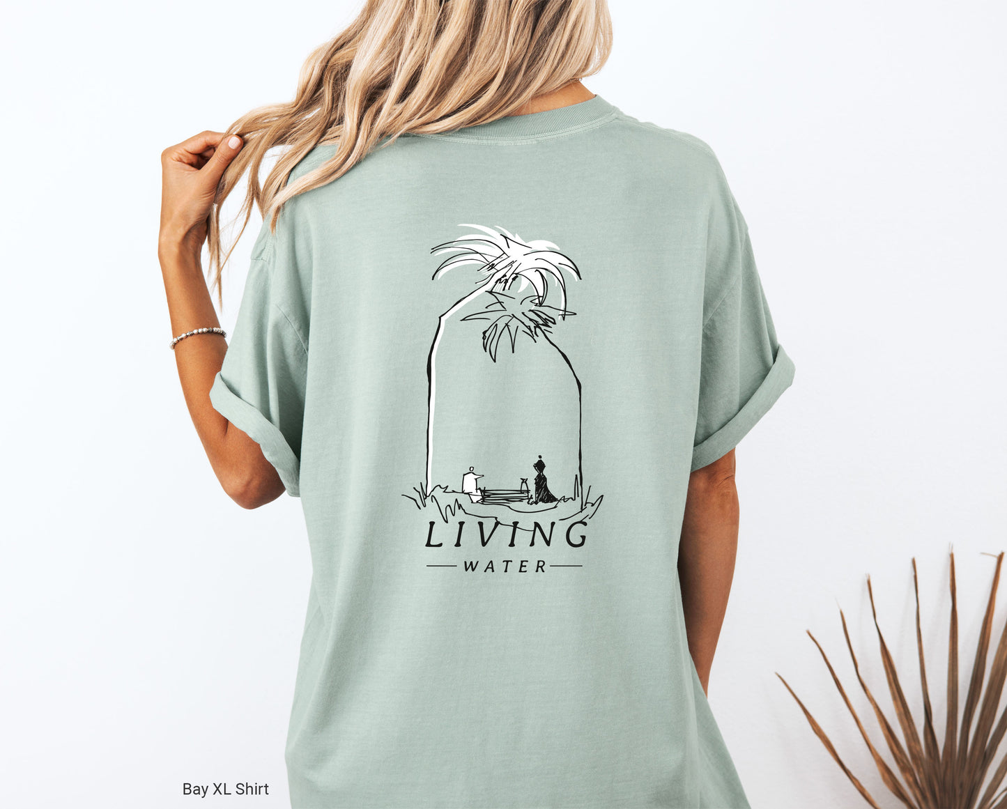 Living Water, Woman at Well - Unisex Garment-Dyed T-shirt - Comfort Colors®