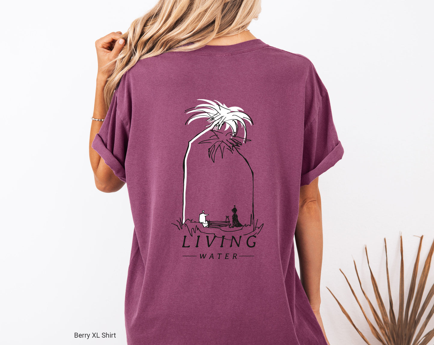 Living Water, Woman at Well - Unisex Garment-Dyed T-shirt - Comfort Colors®