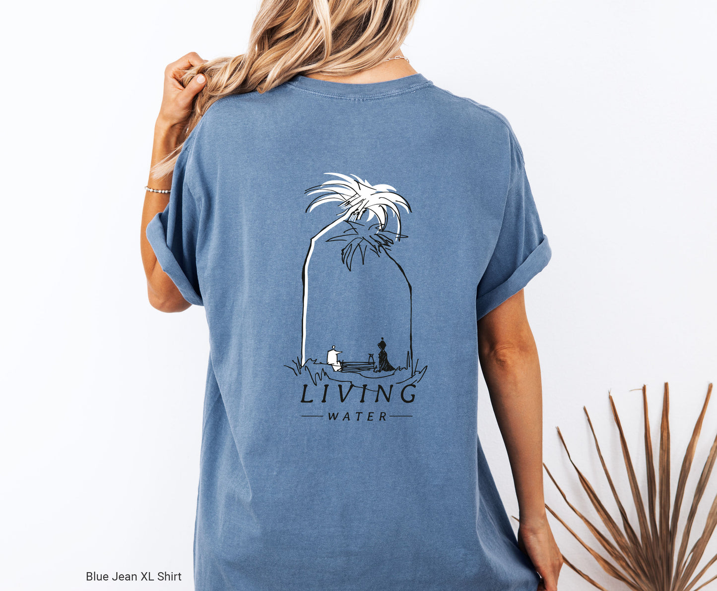 Living Water, Woman at Well - Unisex Garment-Dyed T-shirt - Comfort Colors®