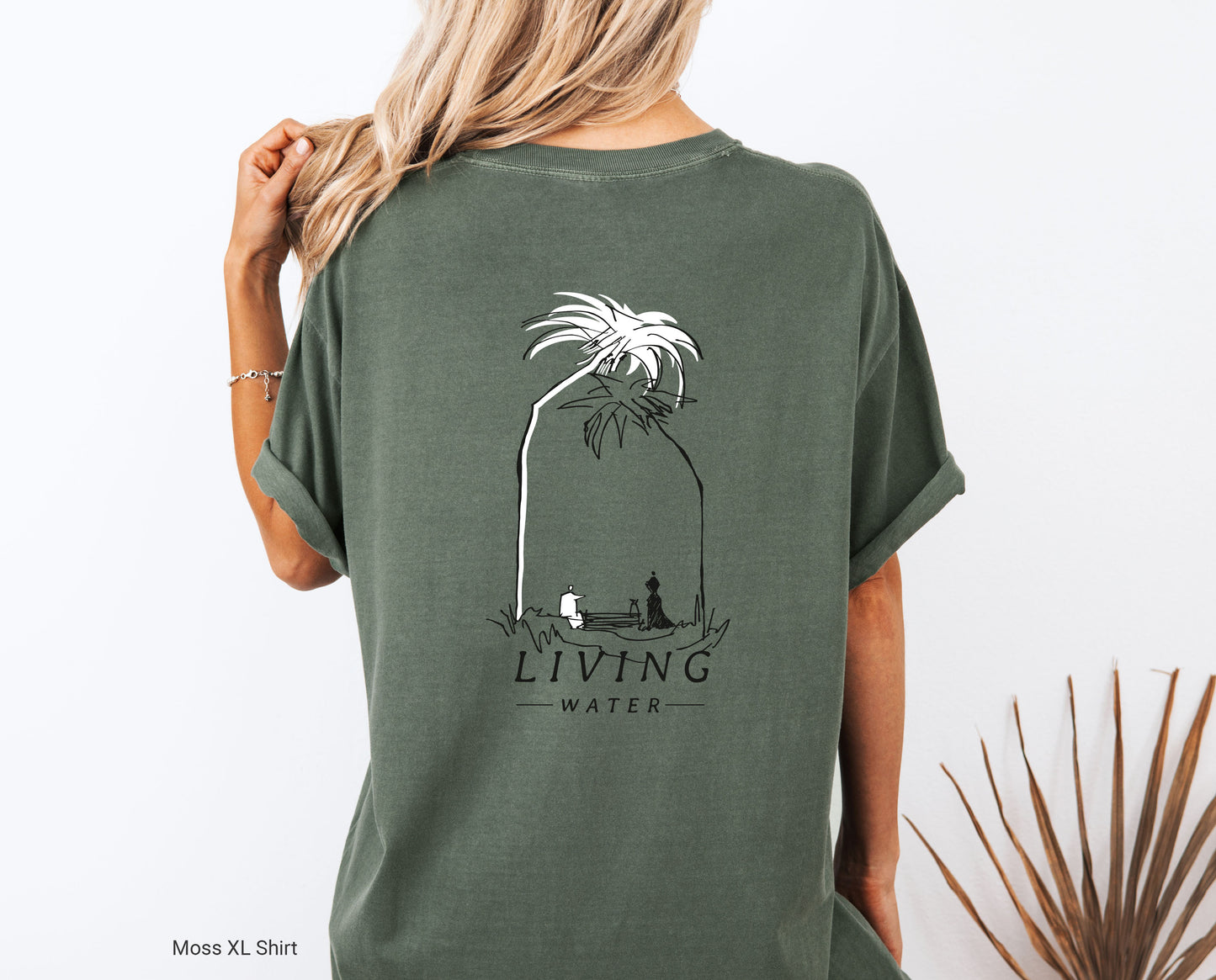 Living Water, Woman at Well - Unisex Garment-Dyed T-shirt - Comfort Colors®