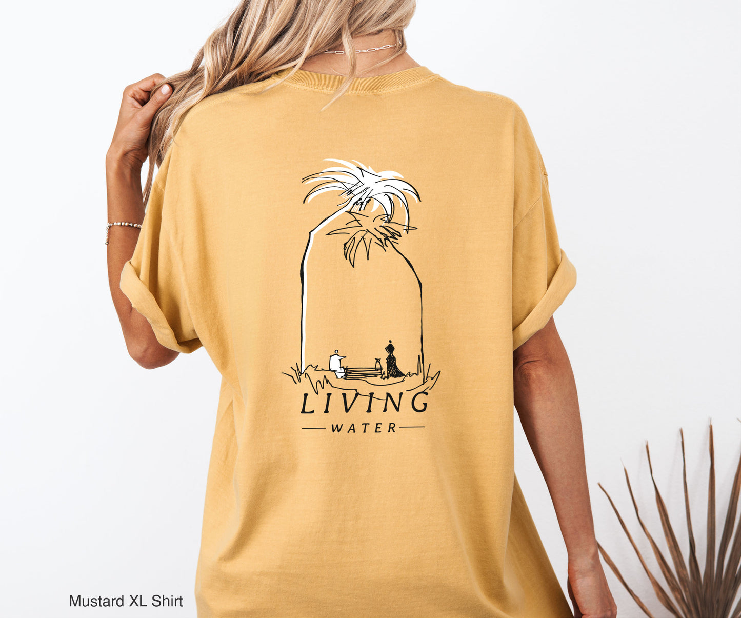 Living Water, Woman at Well - Unisex Garment-Dyed T-shirt - Comfort Colors®