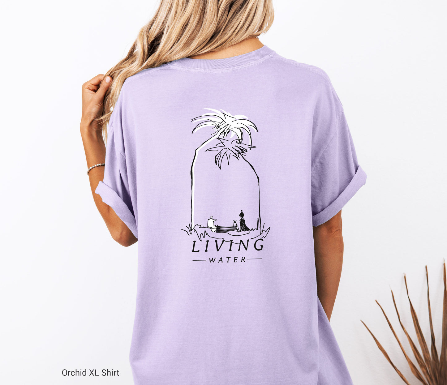Living Water, Woman at Well - Unisex Garment-Dyed T-shirt - Comfort Colors®