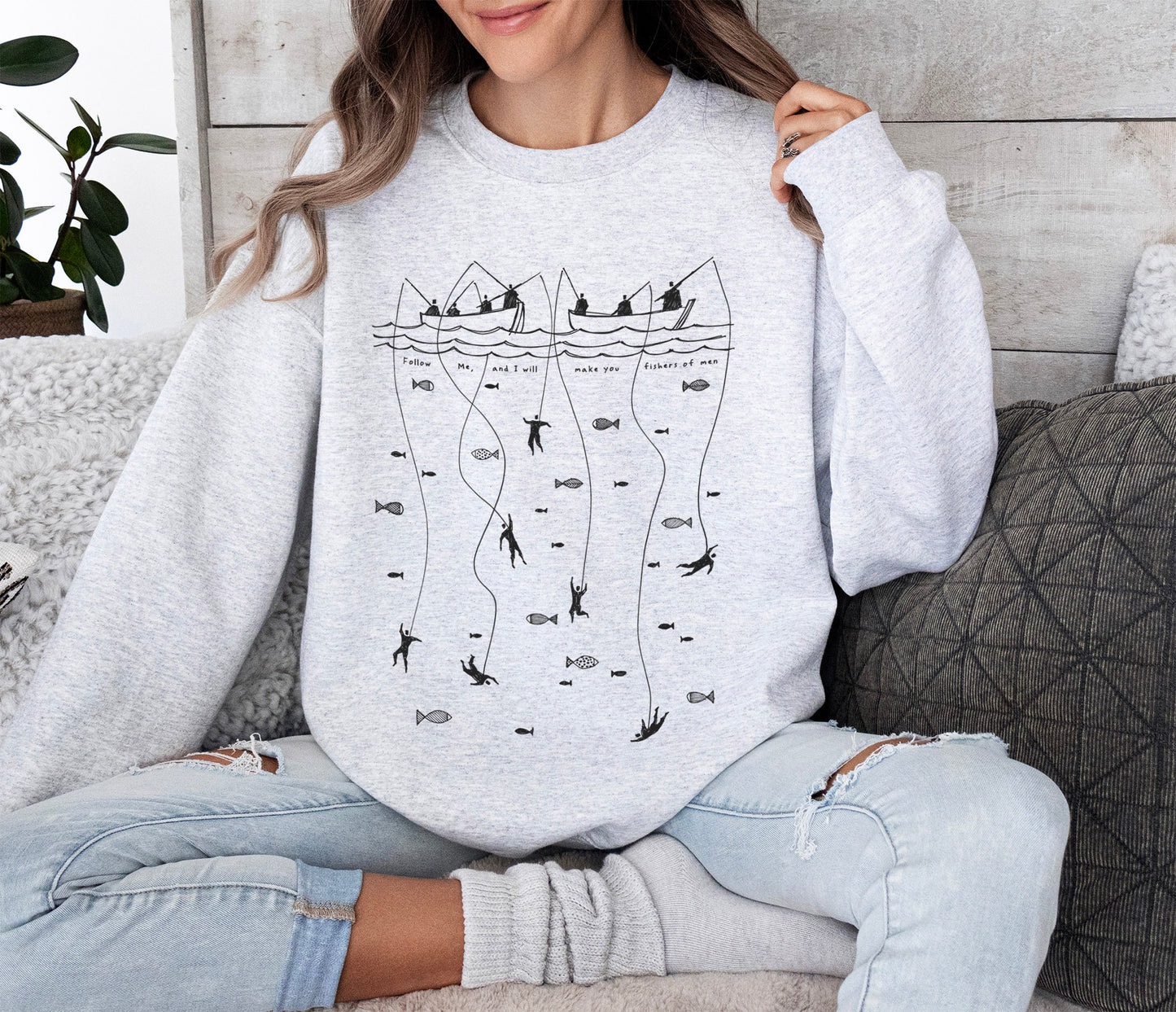 Fishers of Men - Unisex Heavy Blend™ Crewneck Sweatshirt
