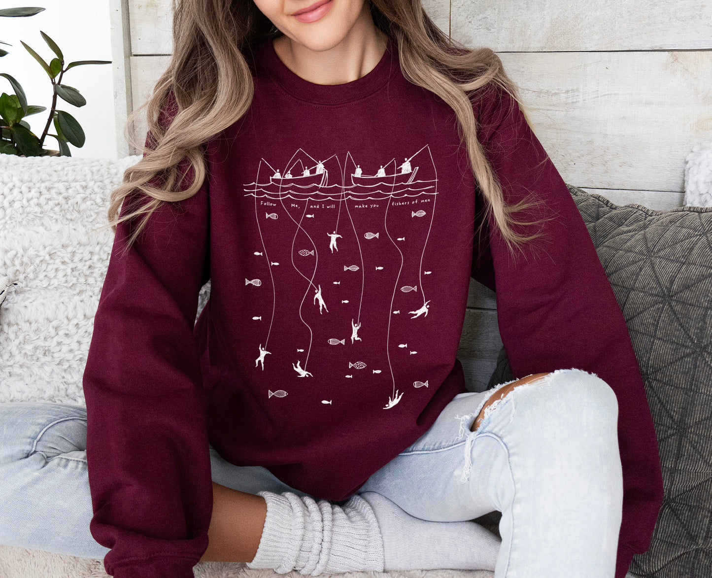 Fishers of Men - Unisex Heavy Blend™ Crewneck Sweatshirt