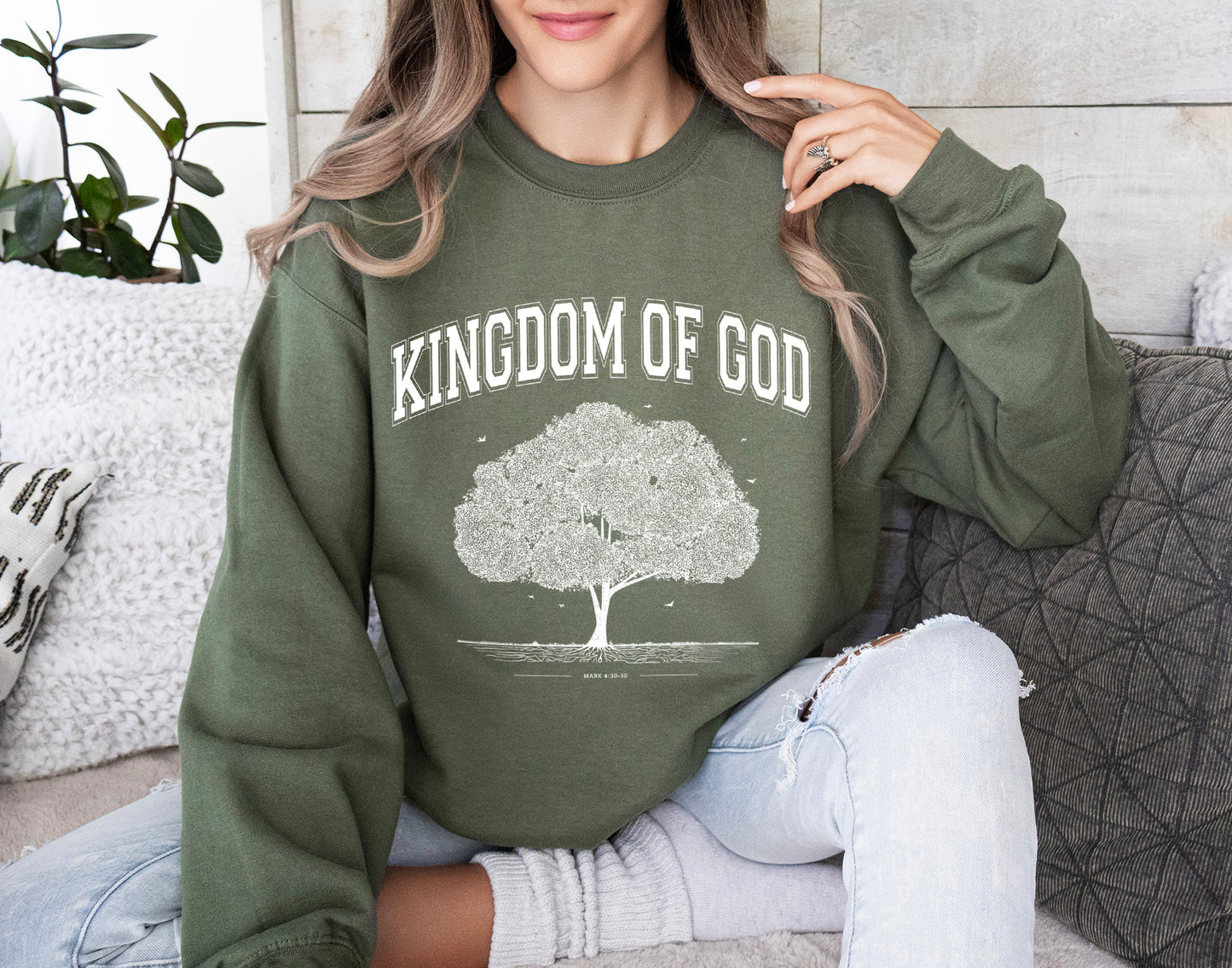 Kingdom of God Mustard Seed - Unisex Heavy Blend™ Crewneck Sweatshirt
